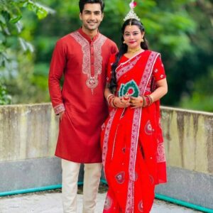 Panjabi Sharee Couple Dress with Blouse Piece